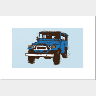 FJ40 Blue Posters and Art